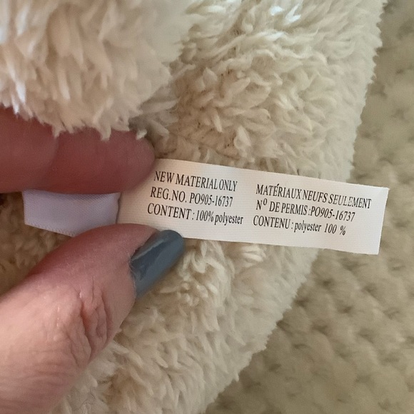 Carters Large 15 inch Sitting Plush Bear Stuffed Animal Toy Brown Polka Dot Bow - Picture 13 of 16